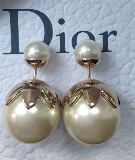 CHRISTIAN DIOR Pearl Crystal Mise En Dior Tribal Earrings 